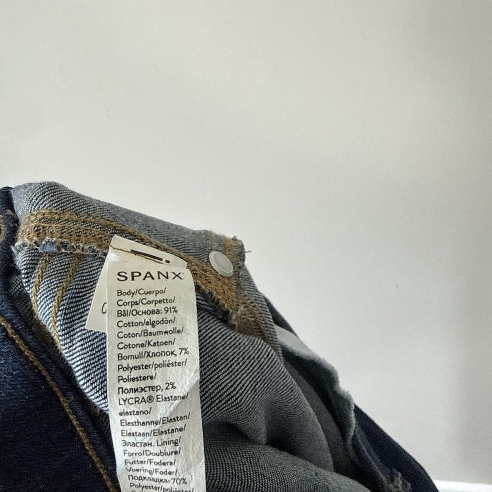 SPANX High Rise Wide Leg Flare Pull-on Jeans size 1XL Blue Medium Wash - Picture 7 of 7